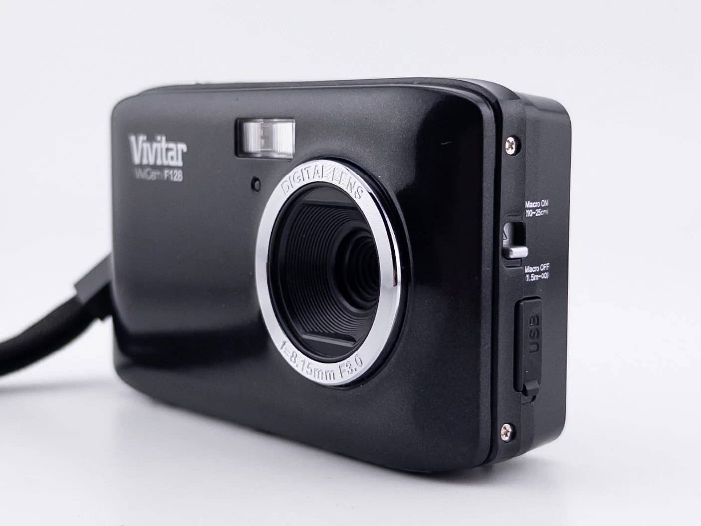 Vivitar ViviCam F128 Digital Cameras Black New