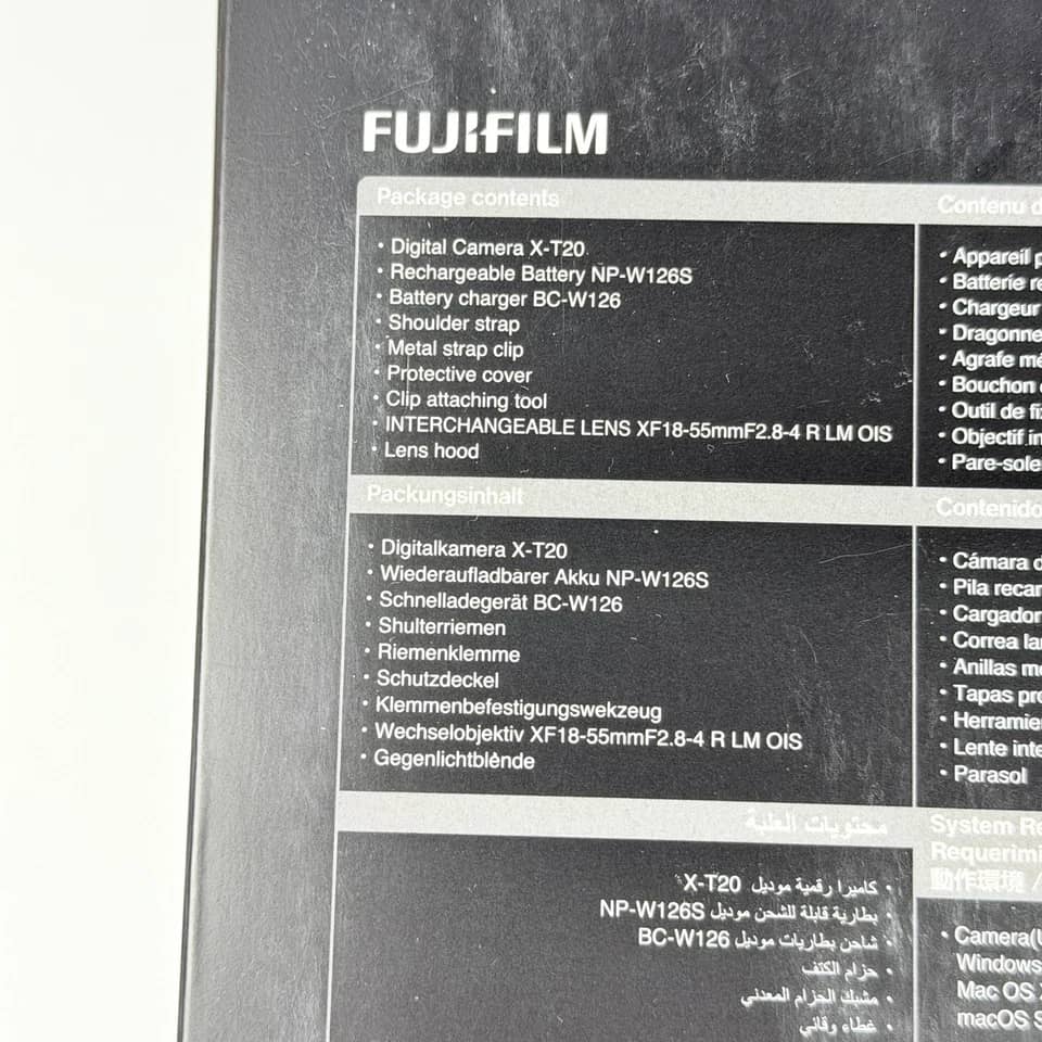 Fujifilm X-T20 Digital Cameras Silver Body Only New