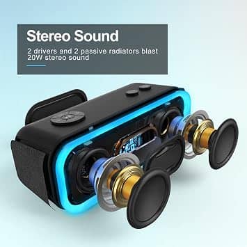 DOSS Soundbox Pro Portable Bluetooth Speakers Black New