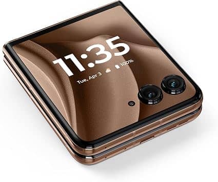 Motorola Razr+ 2025 Cell Phones Brown 256GB T-Mobile New