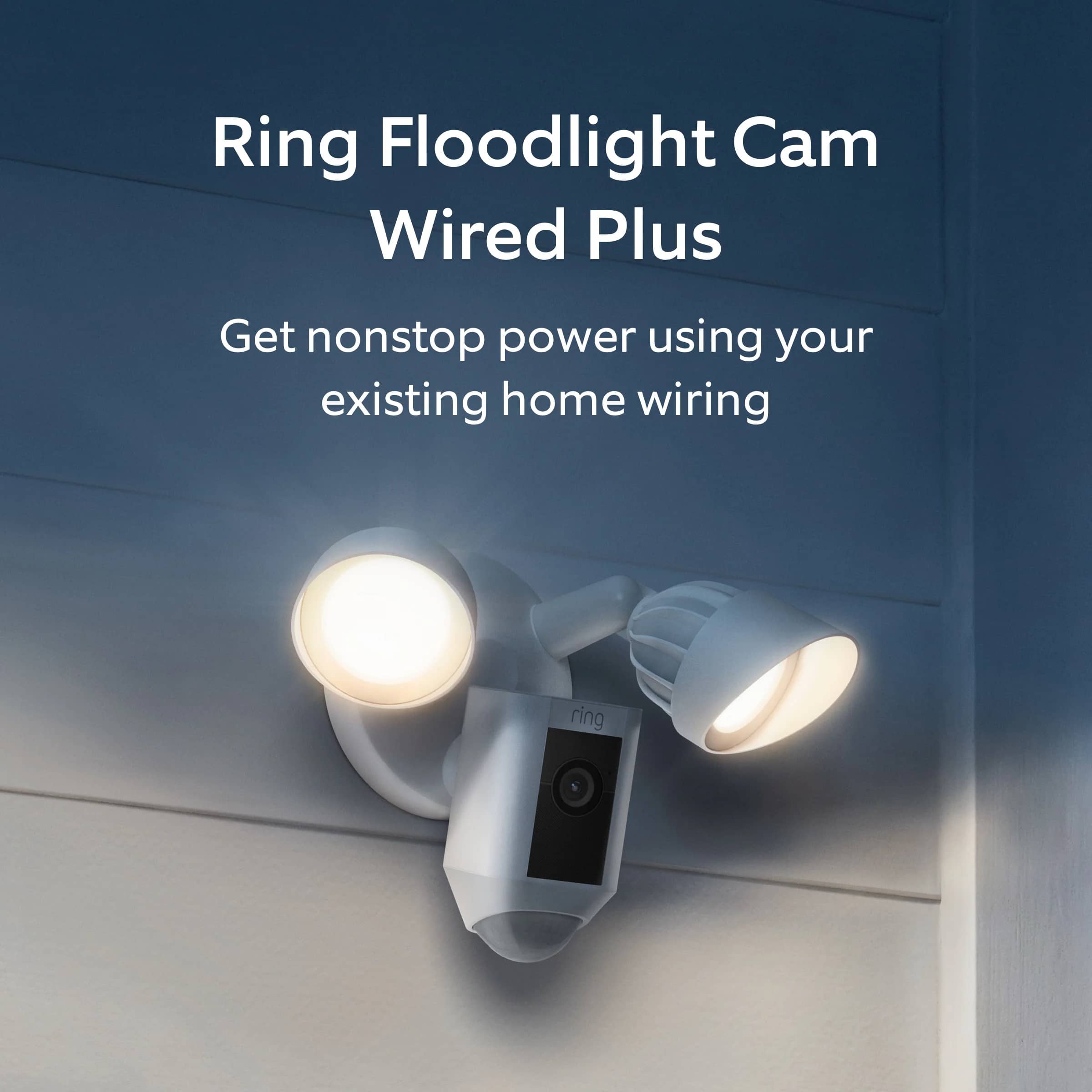 Ring Ring Floodlight Cam Plus Home Security Cameras New