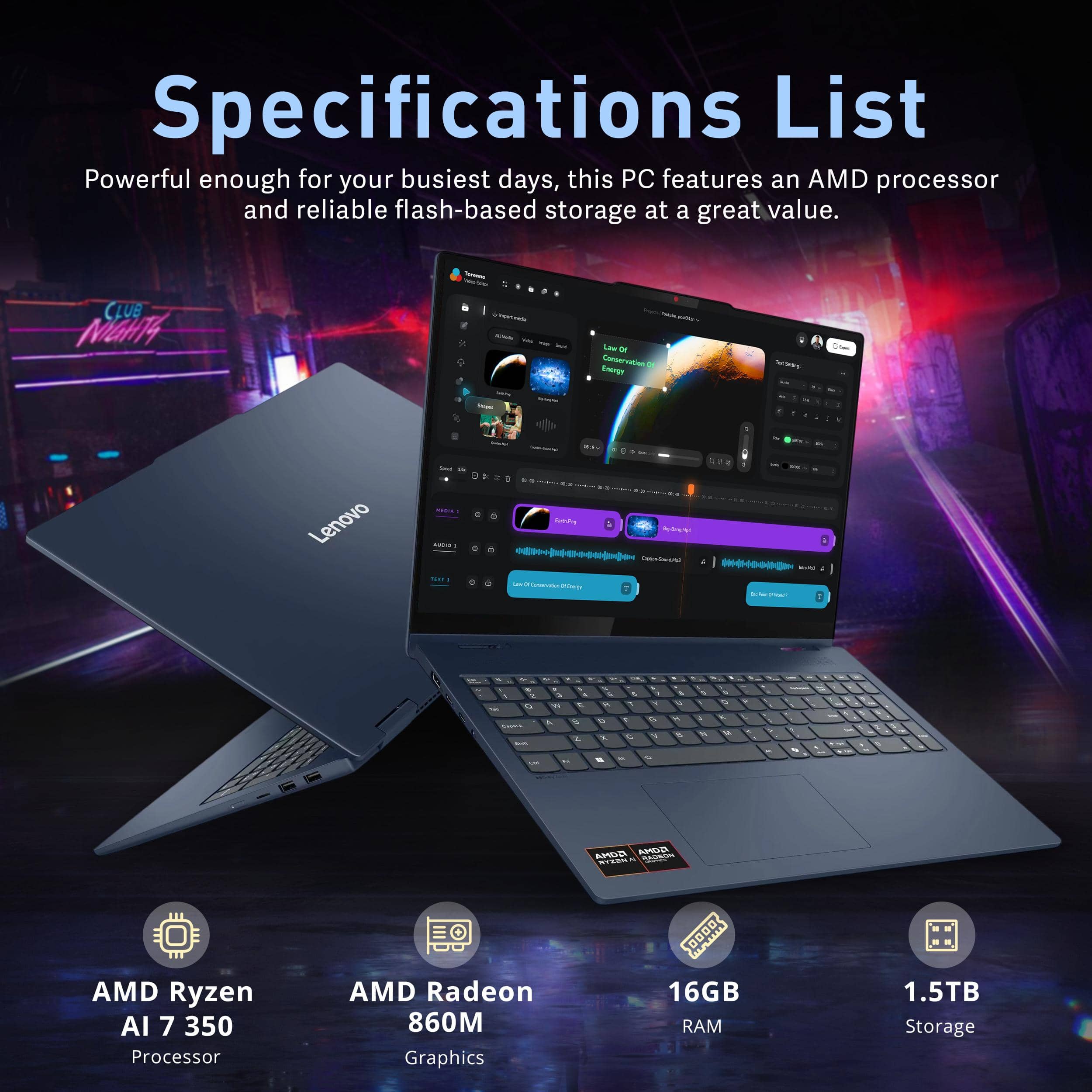 Lenovo IdeaPad 5 16" 2-in-1 Computers 1TB 16GB New