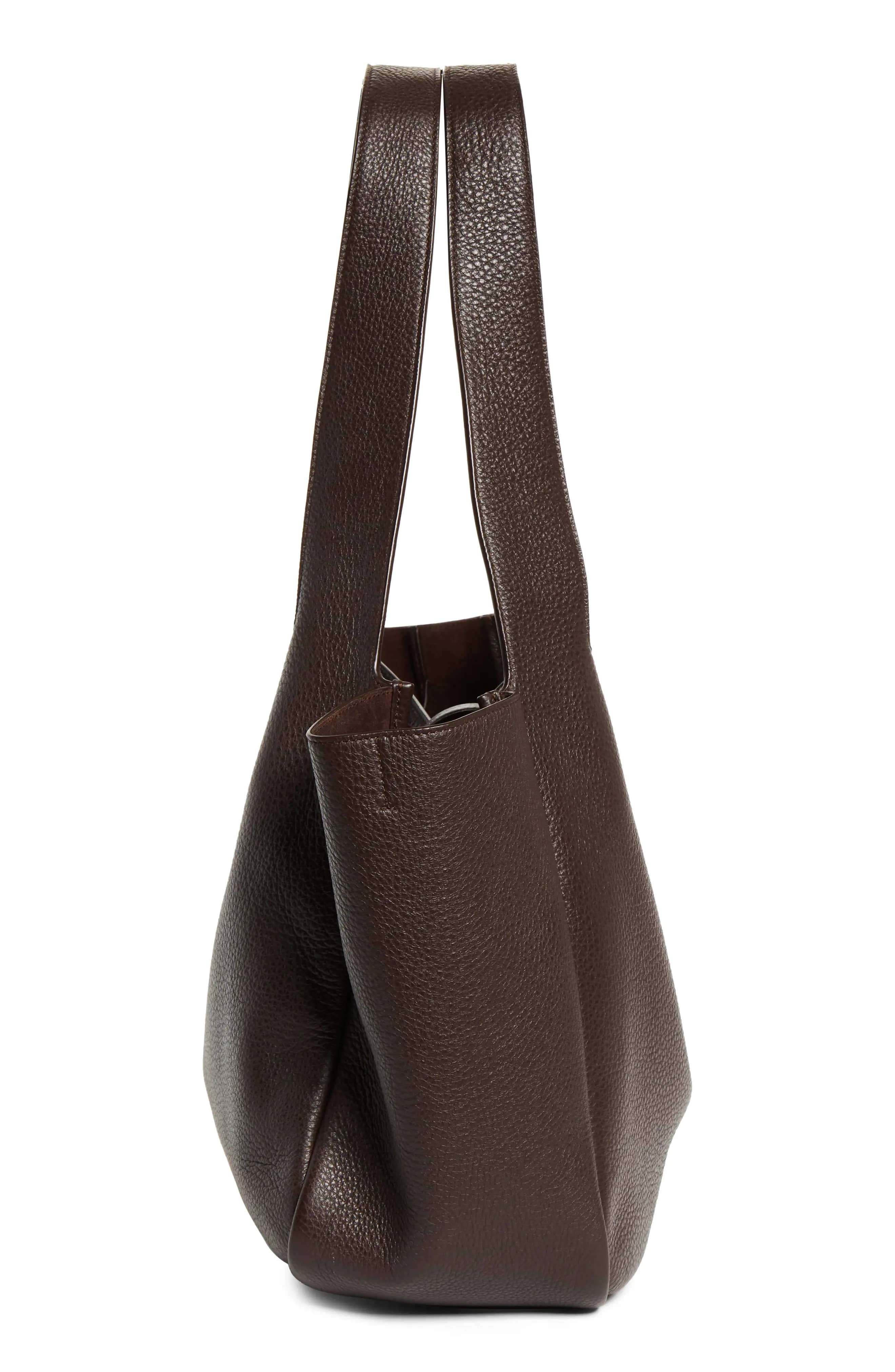 Saint Laurent Le 5 à 7 Tote Women's bags Brown Suede Gold New