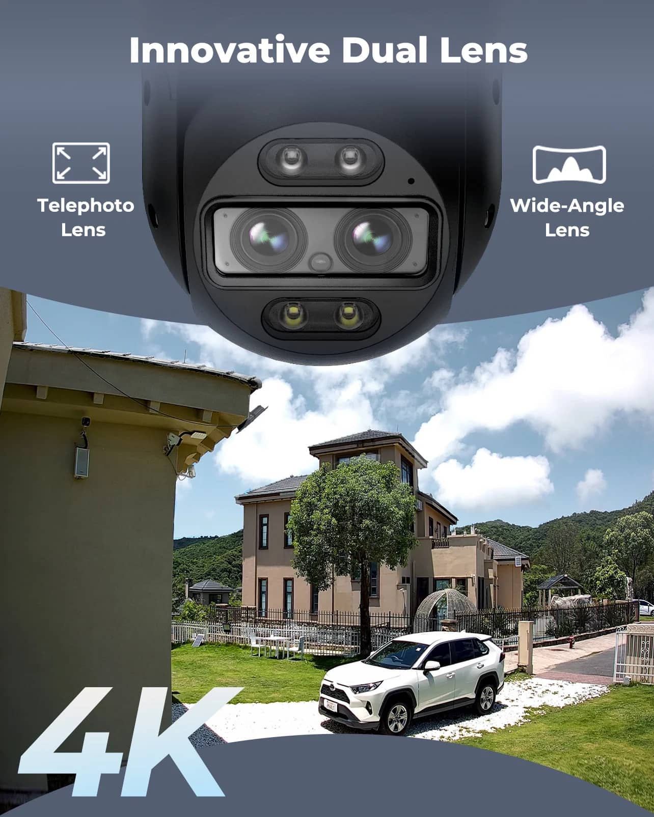 Reolink TrackMix WiFi Home Security Cameras New