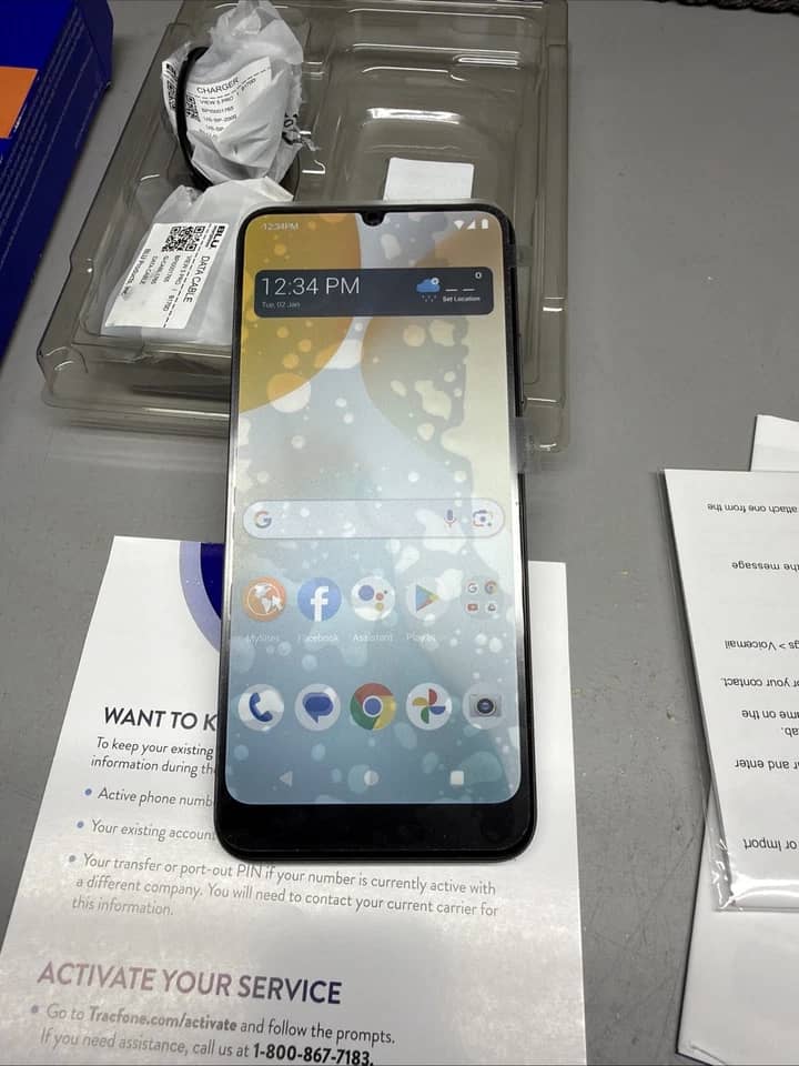 BLU View 5 Pro Cell Phones Gray 64GB Tracfone New