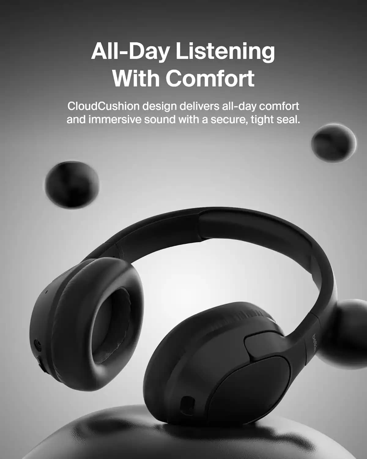 Belkin AUD008fqBK Headphones & Earbuds Black New