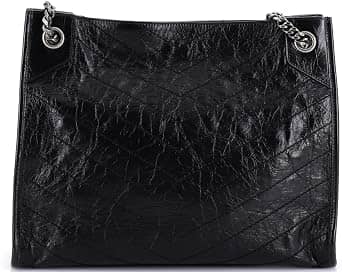 Saint Laurent Shopping Tote Women's bags Medium Black Leather New