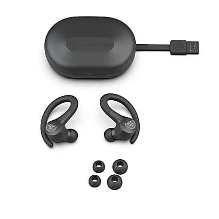 JLab EBGAIRSPRTRBLK124 Headphones & Earbuds Gray New