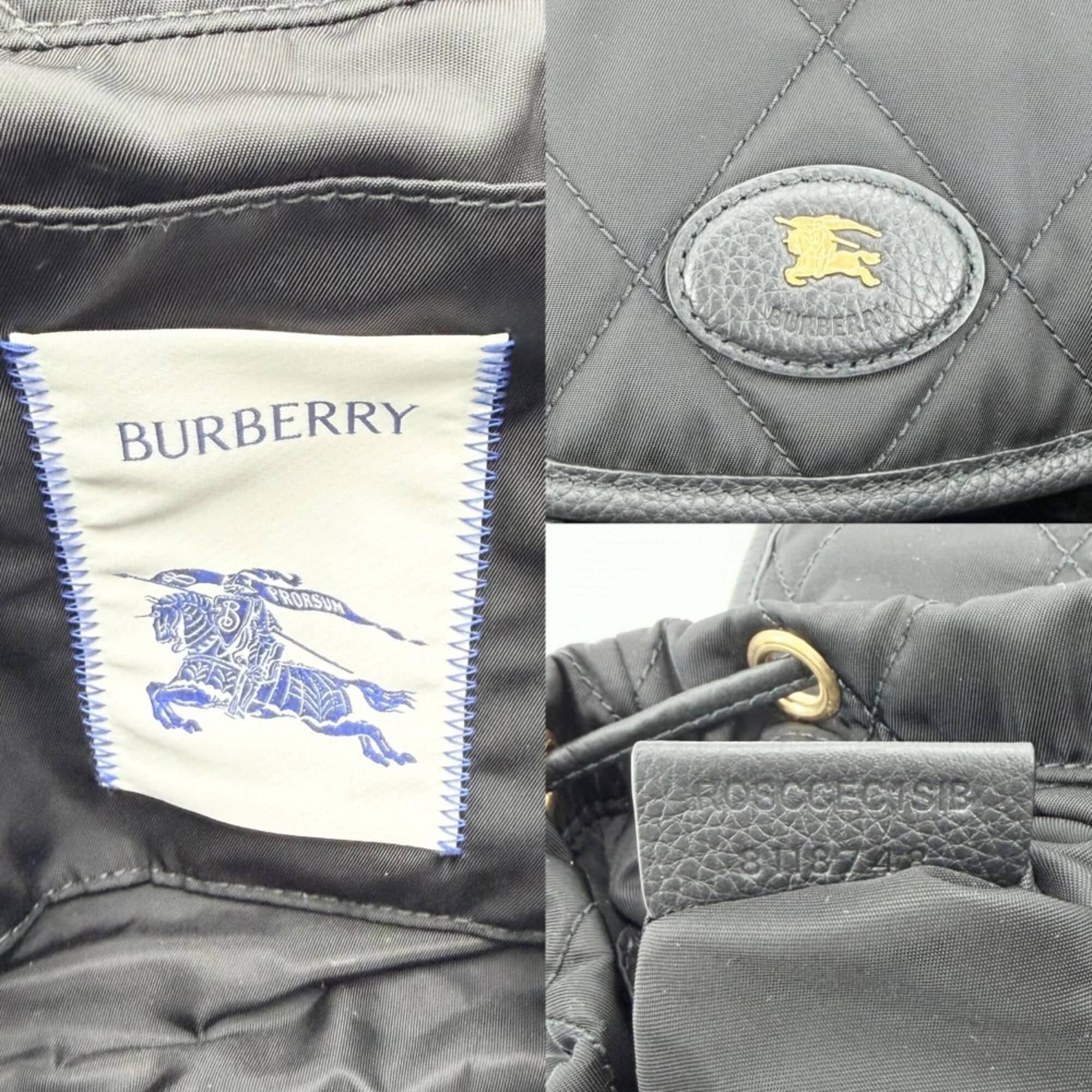 Burberry Horseshoe Backpack Women's bags Mini Beige nylon New