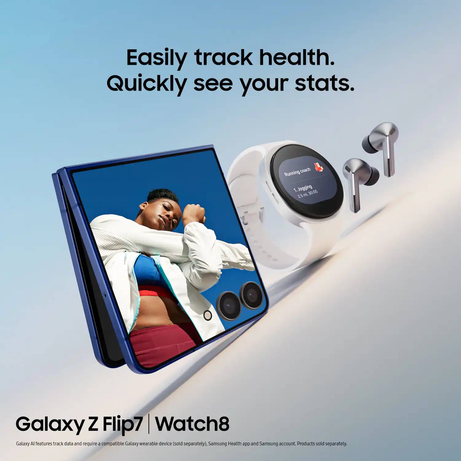 Samsung Galaxy Z Flip7 Cell Phones Blue 256GB Boost Mobile New