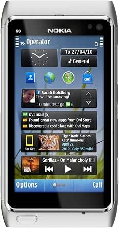 Nokia N8 Cell Phones Silver 16GB T-Mobile New