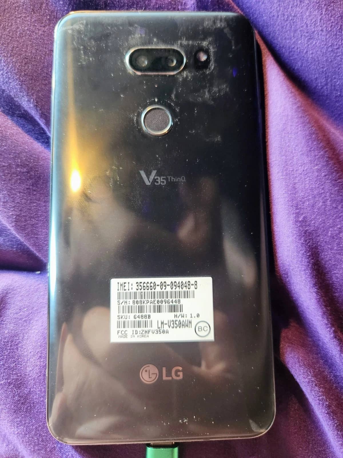 LG V35 ThinQ Cell Phones Black 64GB Unlocked New