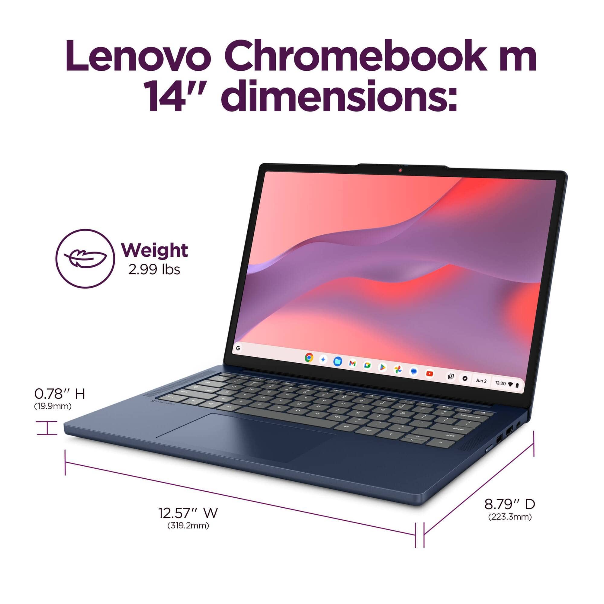 Lenovo IdeaPad Slim 3 Chromebook 14 Computers 64GB 4GB New