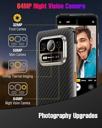 Ulefone Armor 25T Pro Cell Phones Black 256GB Unlocked New