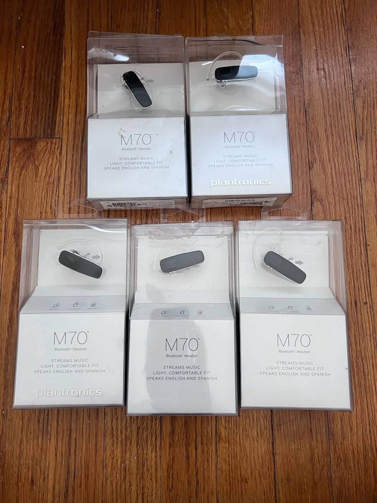 Plantronics M70 Headphones & Earbuds Black New