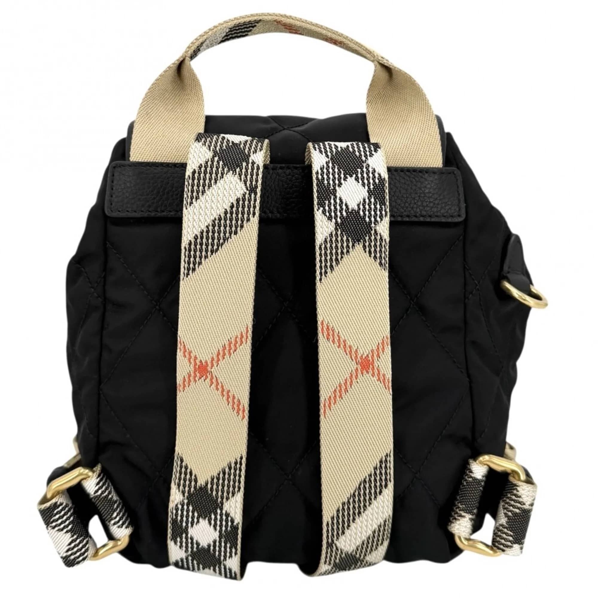 Burberry Horseshoe Backpack Women's bags Mini Beige nylon New