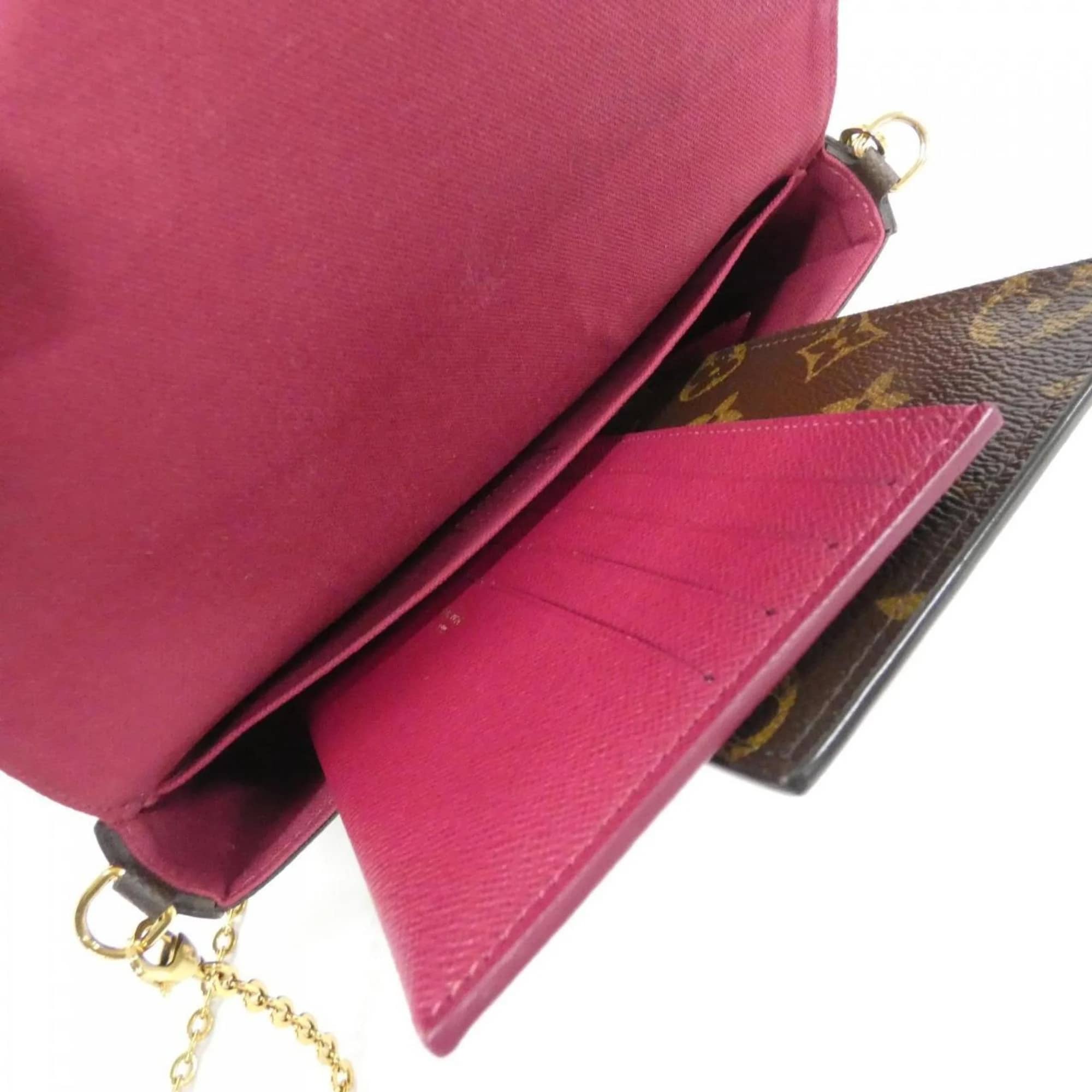 Louis Vuitton Felicie Pochette Women's bags Rose Epi Leather New