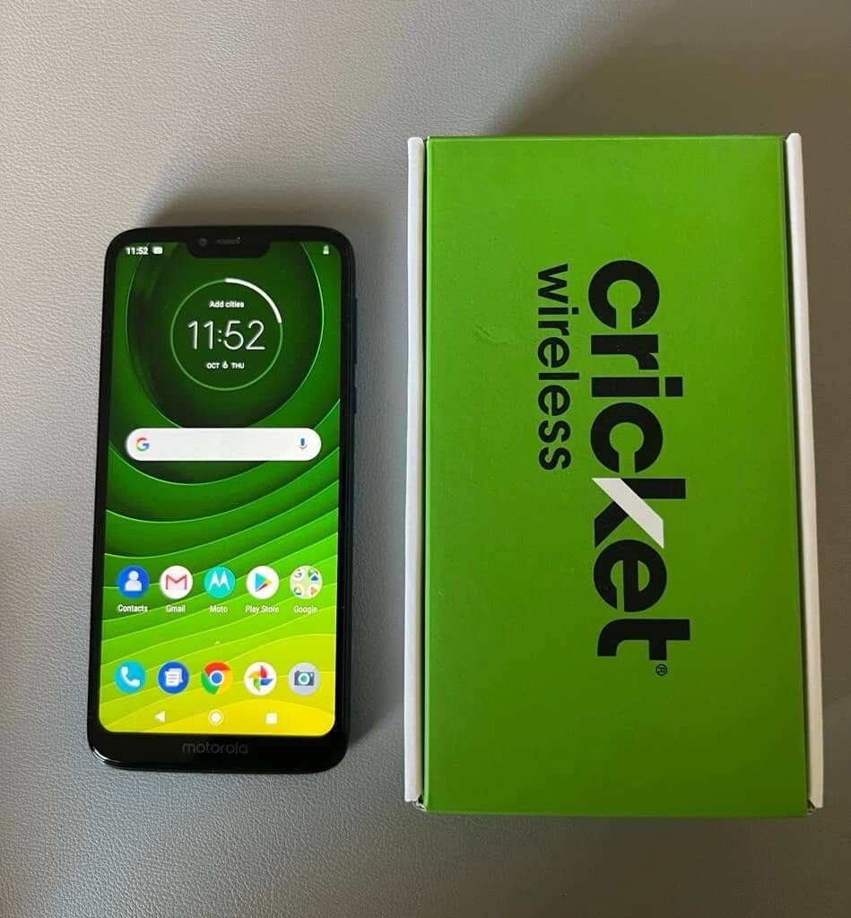 Motorola Moto G7 SUPRA Cell Phones Blue 32GB Cricket New