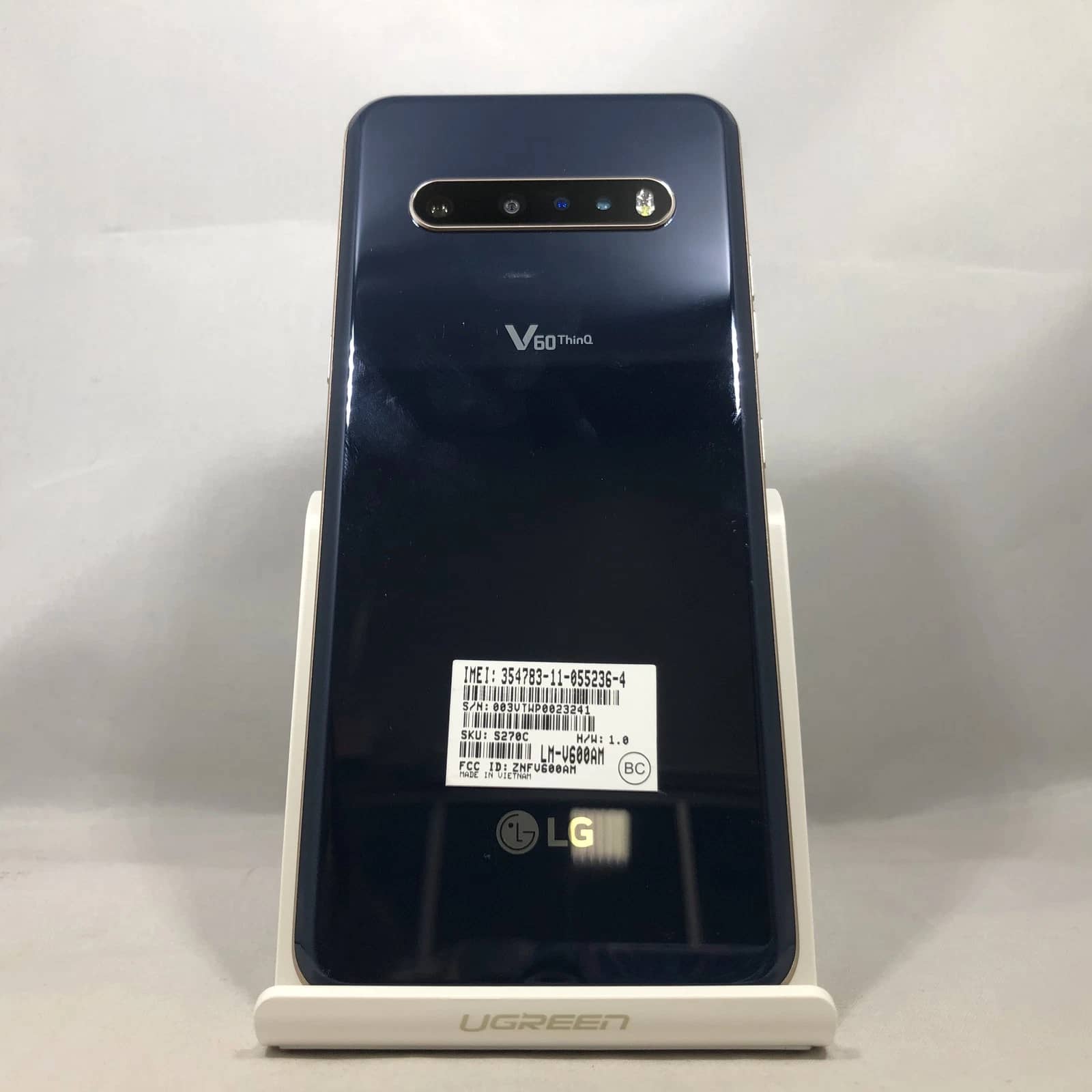 LG V60 ThinQ 5G Cell Phones Blue 128GB Unlocked Refurbished - Excellent