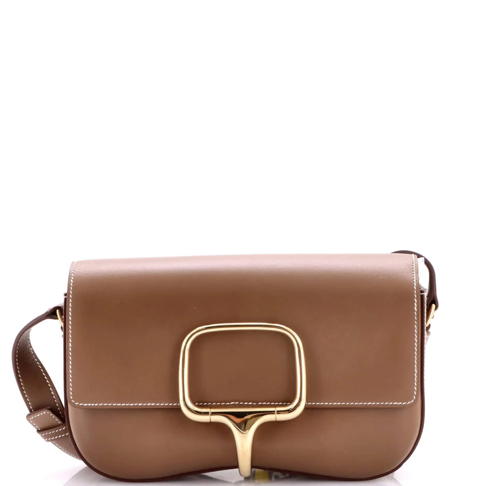 Hermès Della Cavalleria Shoulder Bag Women's bags Black Calfskin Mini Gold New