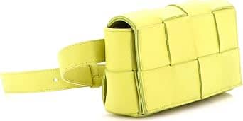 Bottega Veneta Cassette Belt Bag Women's bags Green Calfskin Maxi Used - Very Good