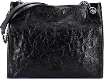 Saint Laurent Shopping Tote Women's bags Medium Black Leather New
