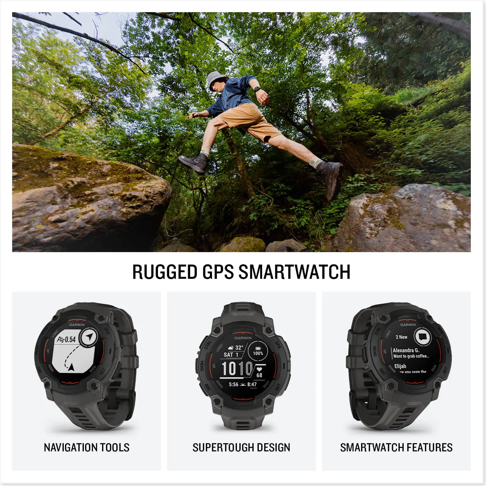 Garmin Garmin Instinct E Smartwatches Black 45mm New