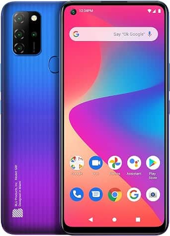 BLU G91 Cell Phones Purple 128GB Unlocked New