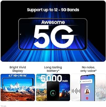 Samsung Galaxy A06 5G Cell Phones Black 128GB Unlocked New