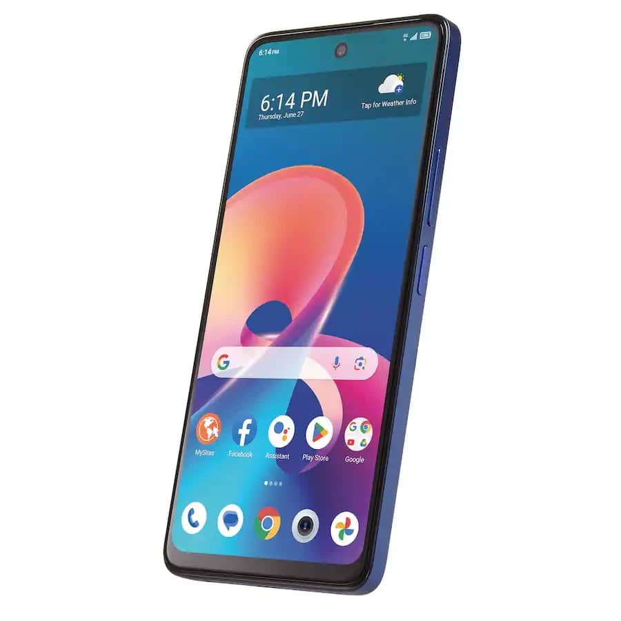 TCL 50 XE 5G Cell Phones Blue 128GB Locked New