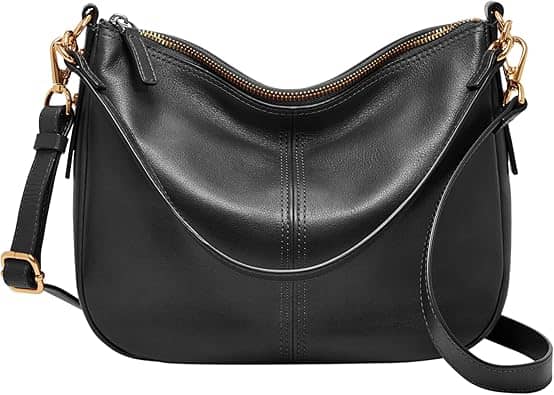 Fossil Jolie Crossbody Women's bags Slim Black Leather New