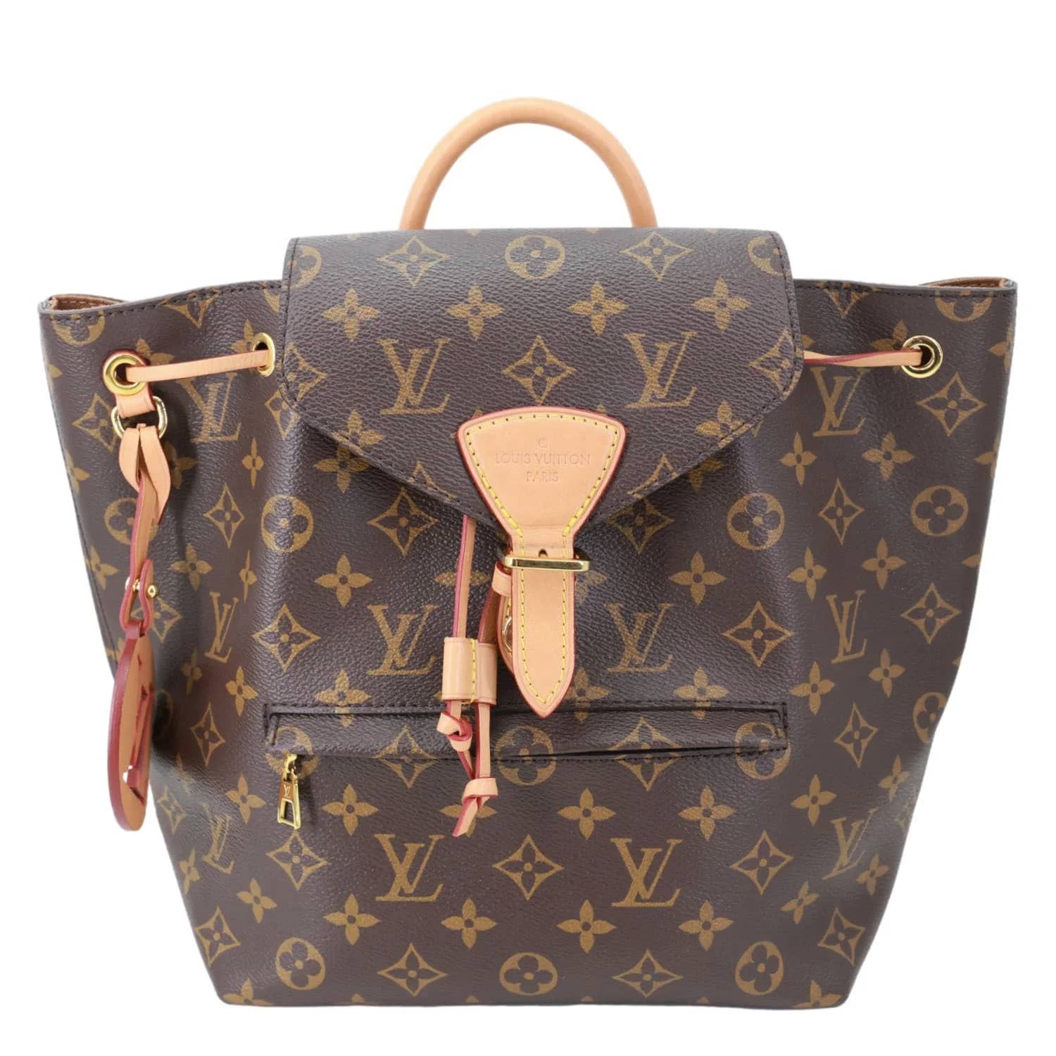 Louis Vuitton Montsouris Backpack Women's bags MM Brown Monogram Canvas New