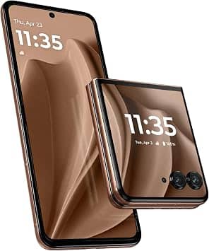 Motorola Razr+ 2025 Cell Phones Brown 256GB T-Mobile New