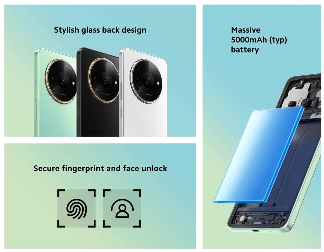 Xiaomi redmi a3x Cell Phones Black 64GB Unlocked New