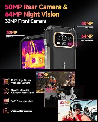 Ulefone Armor 27T Pro Plus Cell Phones Black 256GB Unlocked New