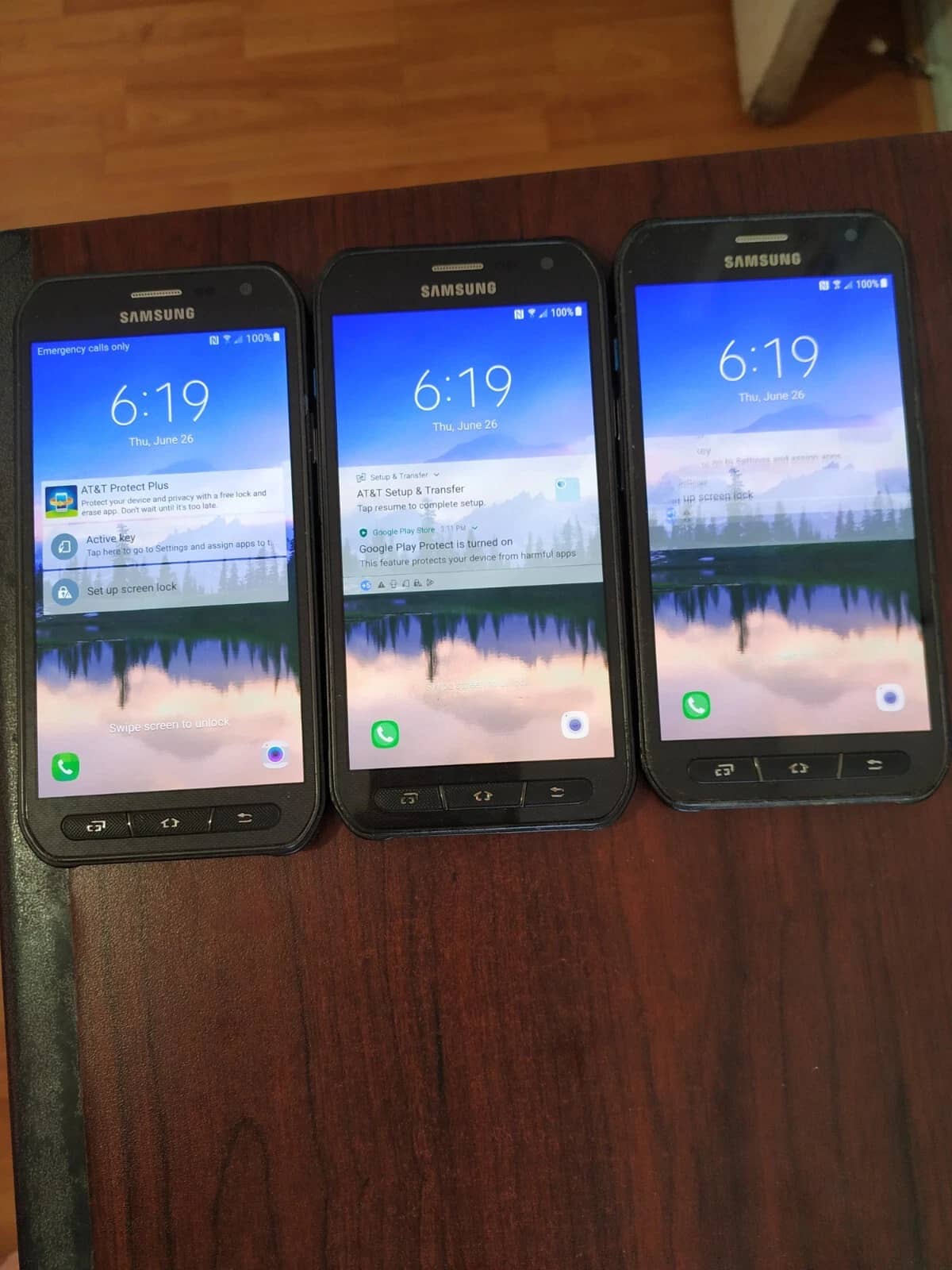 Samsung S6 Active Cell Phones Gray 32GB AT&T New
