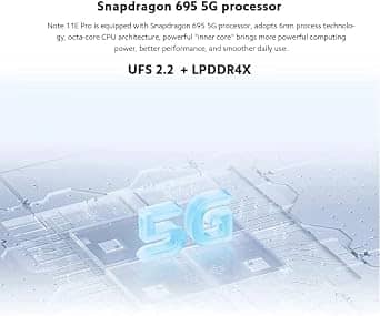 Xiaomi Redmi Note 11E Pro 5G Cell Phones Blue 128GB T-Mobile New