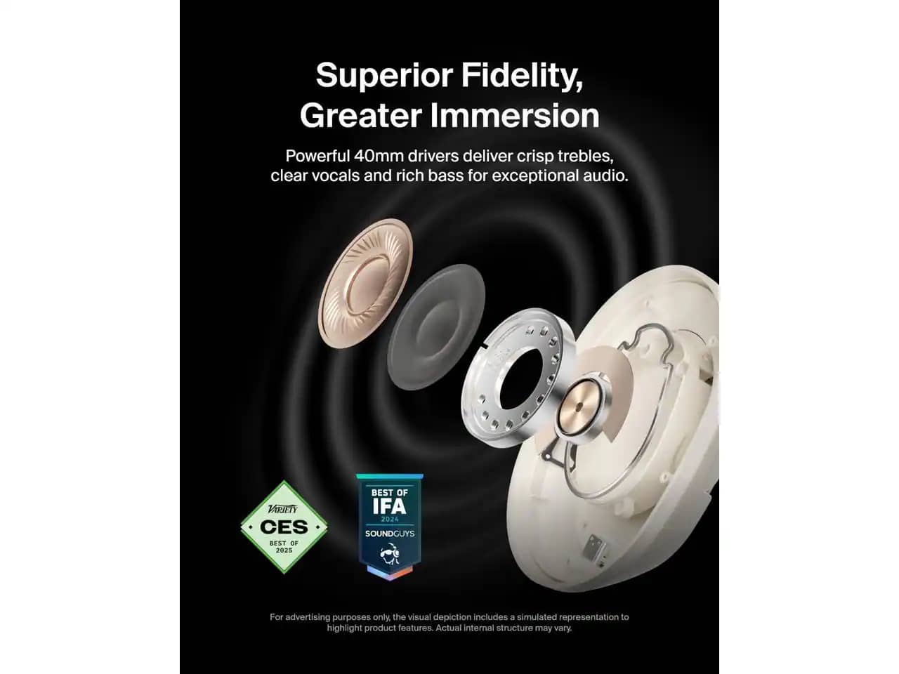 Belkin AUD008fqSA Headphones & Earbuds Sand New