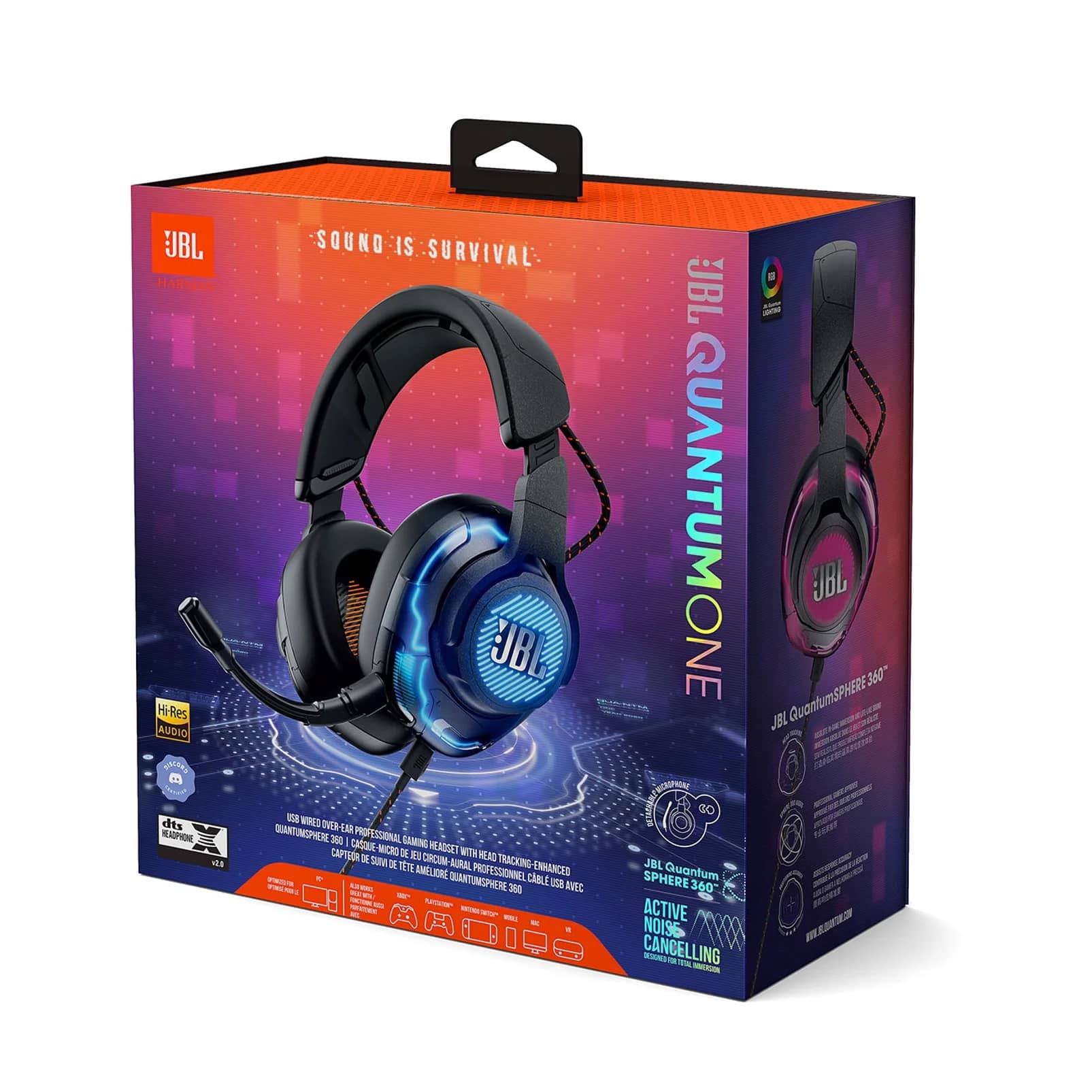 JBL JBLQUANTUMONEBLKAM Headphones & Earbuds Black New