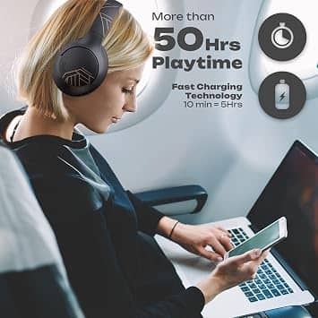 PowerLocus P3 New Headphones & Earbuds Black