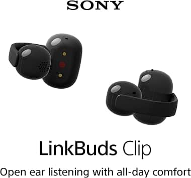 Sony LinkBuds Clip Headphones & Earbuds Black New