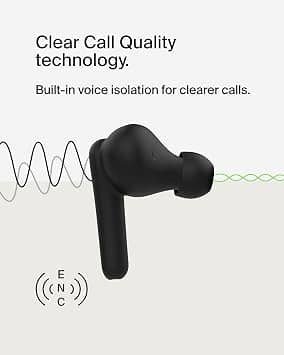 Belkin SoundForm Rhythm Headphones & Earbuds White New