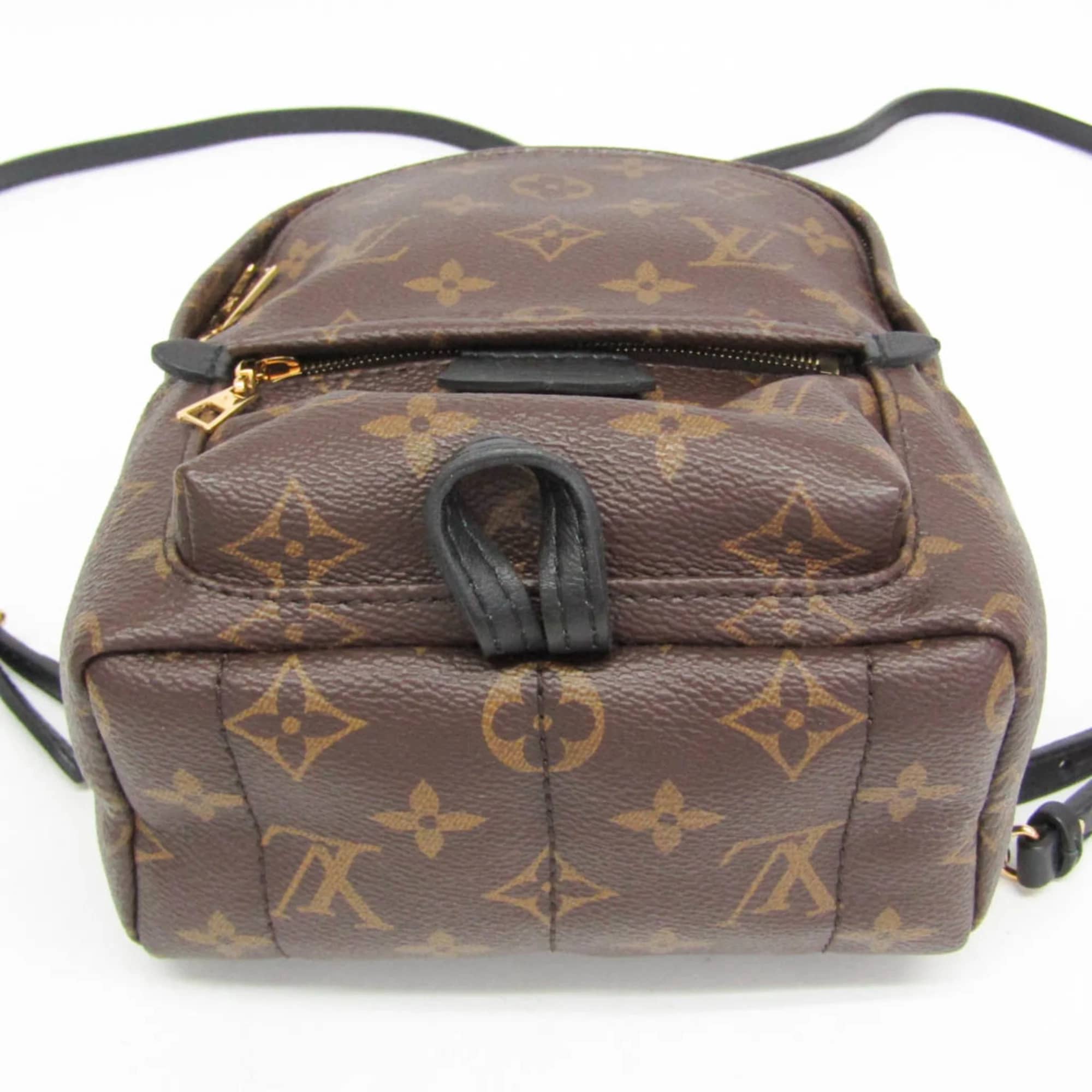 Louis Vuitton Palm Springs Backpack Women's bags PM Brown Monogram Canvas New