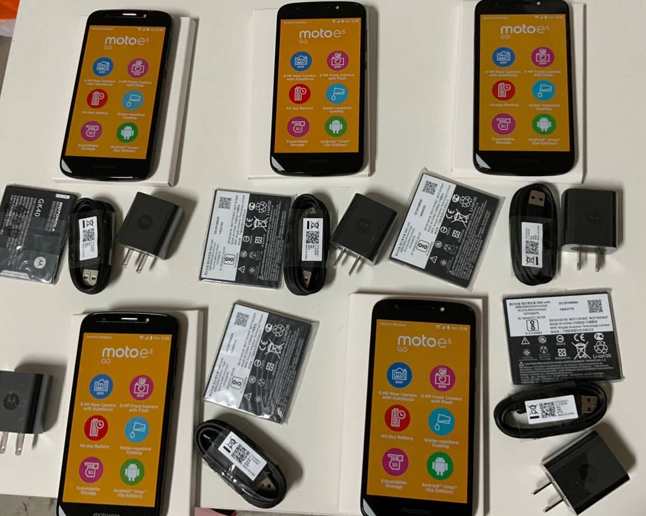 Motorola Moto E5 Play Cell Phones Black 16GB Locked New