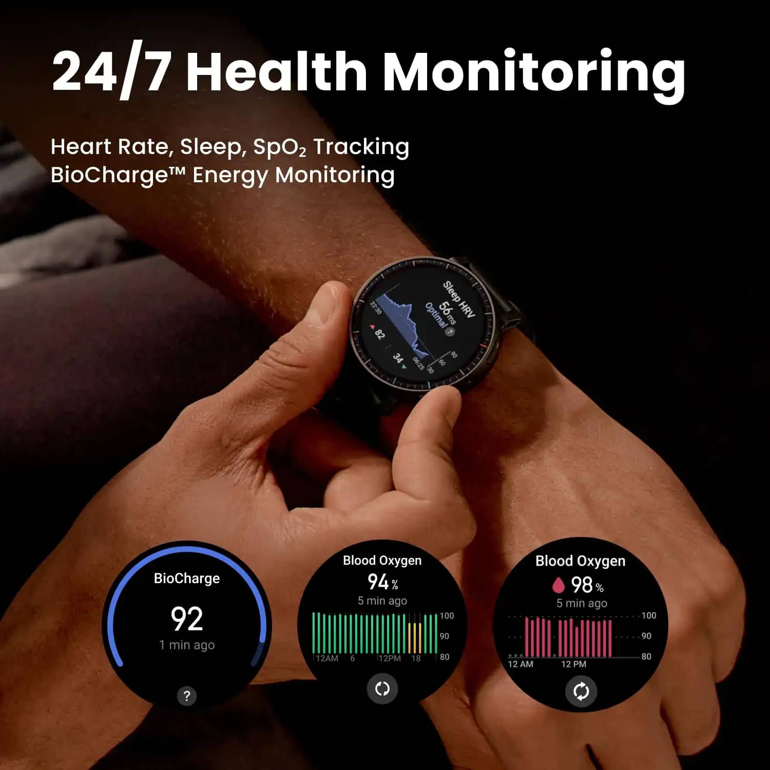Amazfit Amazfit Active Max Smartwatches Black 48mm New