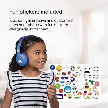 Belkin SoundForm Mini Headphones & Earbuds Blue New