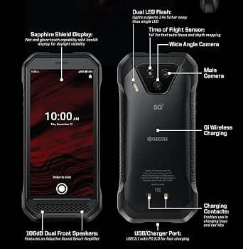 Kyocera DuraForce Cell Phones Black 32GB Verizon New