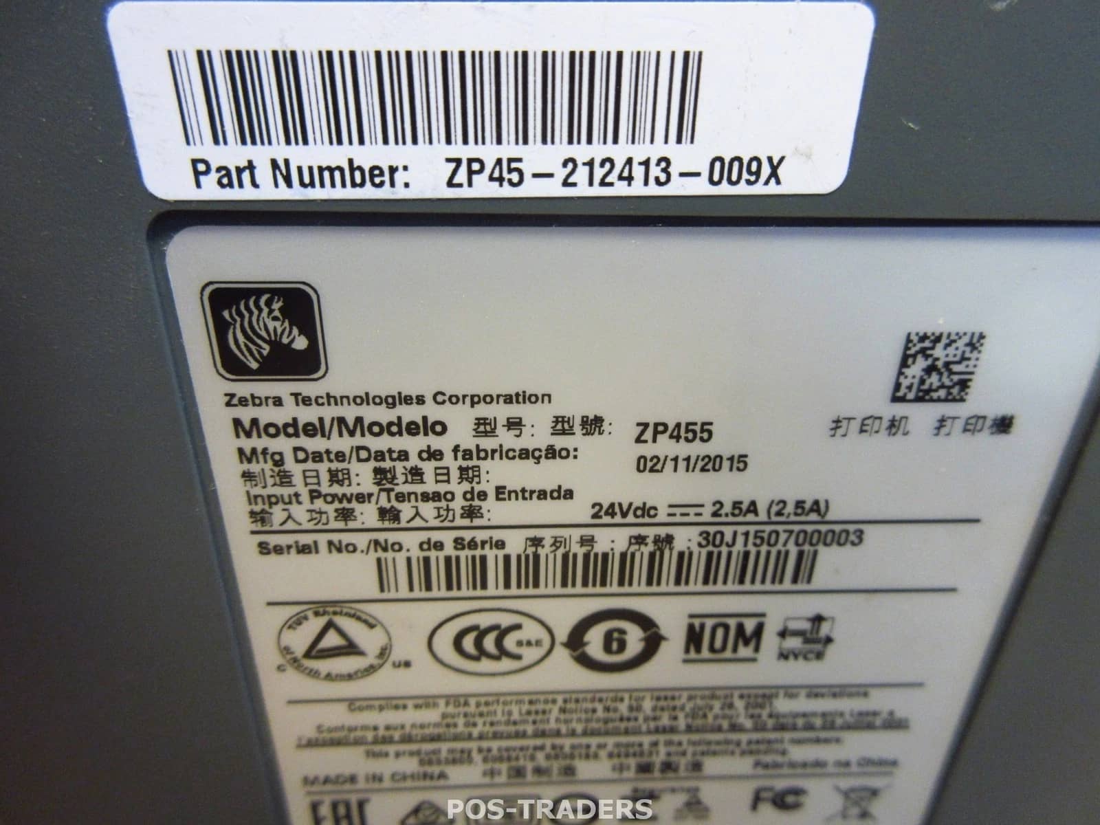 Zebra ZP455 Printers Used - Good