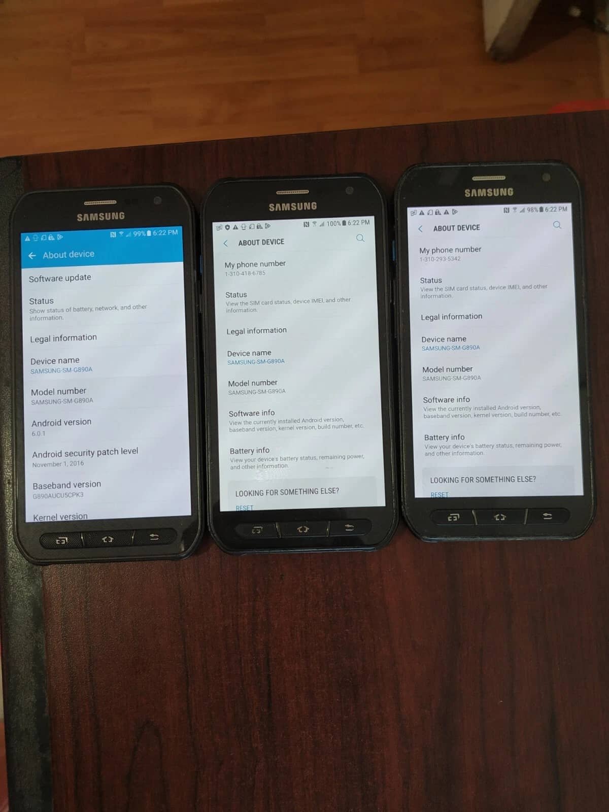 Samsung S6 Active Cell Phones Gray 32GB AT&T New