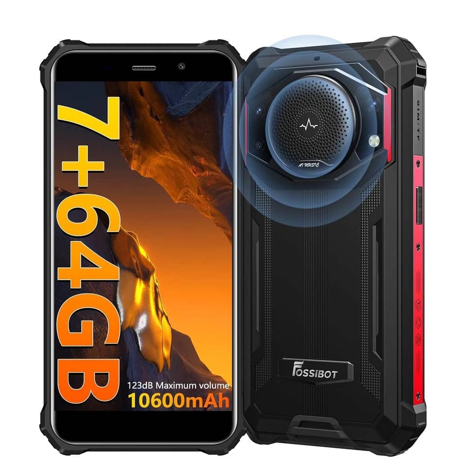 FOSSiBOT F101P Cell Phones Red 64GB T-Mobile New